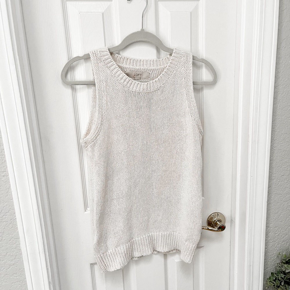 100% Cotton Loft Sweater Tank